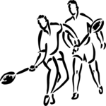 Tennis - Players 3 Clip Art