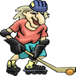 Roller Hockey 2 Clip Art