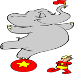 Circus - Elephant 04 Clip Art