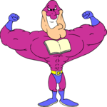 Book Man Clip Art