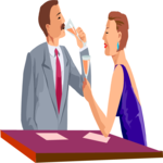 Couple Drinking 3 Clip Art