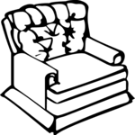 Recliner 2 Clip Art