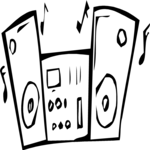 Stereo System 04 Clip Art