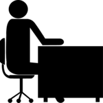 At Desk Clip Art