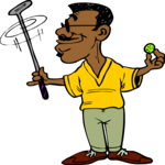 Golfer 087 Clip Art