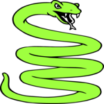 Snake - Coiled 1 Clip Art