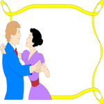 Dancers Frame Clip Art