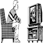 Man Watching TV