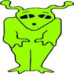 Space Alien 044 Clip Art