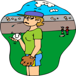 Softball - Pitcher 4 Clip Art