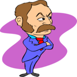 Man with Moustache 1 Clip Art