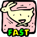 Rabbit - Fast Clip Art
