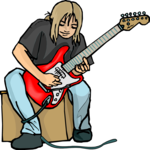 Guitarist 74 Clip Art