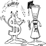 Dollar Sign with Diploma