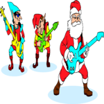 Santa with Band