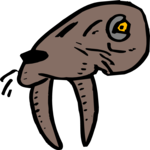 Walrus Face Clip Art