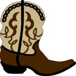 Cowboy Boot 05 Clip Art