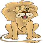 Lion Sitting 2 Clip Art