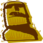 Easter Island 2 Clip Art