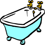 Bathtub 01 Clip Art