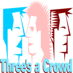 Three's a Crowd Clip Art