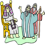 Moses & Pharaoh 1 Clip Art