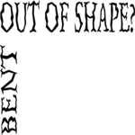 Bent Out of Shape Clip Art