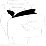 Suspicious Man Clip Art