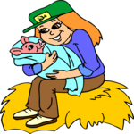 Girl & Pig