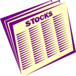 Newspaper - Stocks Clip Art