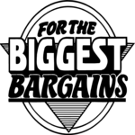 For Biggest Bargains Clip Art