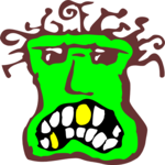 Green Face Clip Art