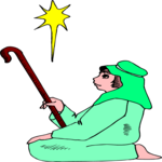 Shepherd & Star 1 Clip Art