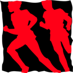 T & F - Runners 1 Clip Art