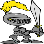Knight with Sword 10 Clip Art