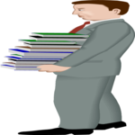 Carrying Books 1 Clip Art