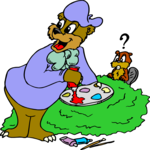 Bear - Artist 03 Clip Art