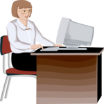 Woman at Computer 09