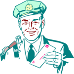 Postal Carrier 3 Clip Art