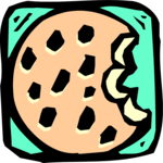 Cookie - Chocolate Chip Clip Art