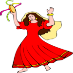 Woman Dancing 1 Clip Art