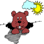 Groundhog 7 Clip Art