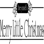 Merry Little Christmas Clip Art