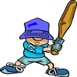 Baseball - Player 45 Clip Art