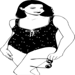 Swimsuit Woman 6 Clip Art