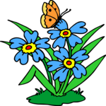 Flowers with Butterfly