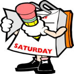 Cartoon - 7 Saturday Clip Art