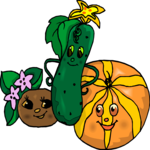 Squash Smiling Clip Art