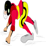 Football Player 15 Clip Art