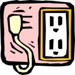 Plug & Outlet 5 Clip Art